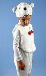 Детский театральный костюм "Белый медведь"