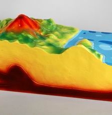 Модель вулкана разборная